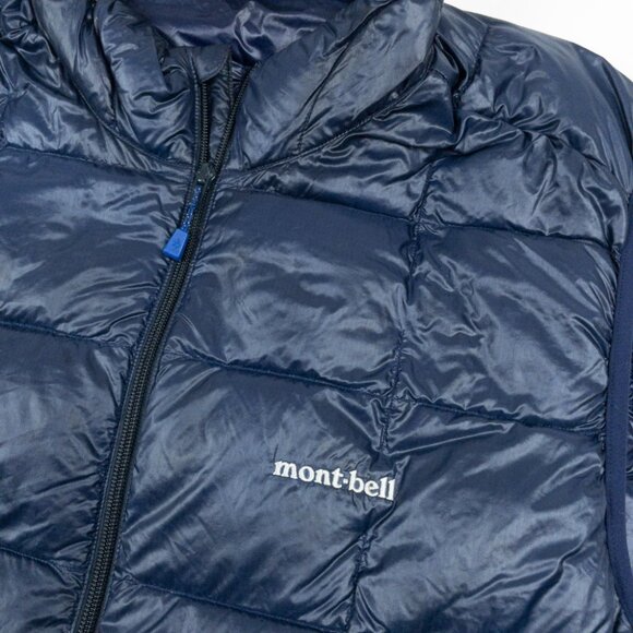 Montbell Superior Down Vest Mens XL Navy Blue Puffer Packable Insulated 2301218 - Picture 6 of 14